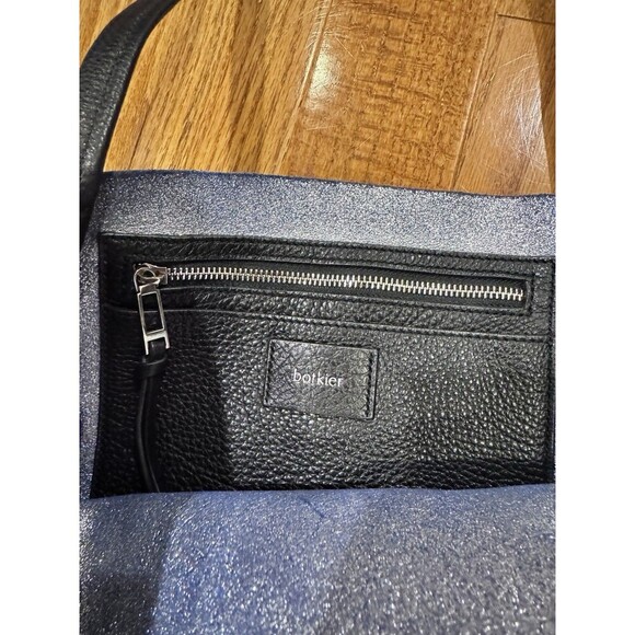 Botkier Women's Blue Soho Pebbled Leather Tote Bag Edgy Contemporary Fabulous! - Picture 5 of 7